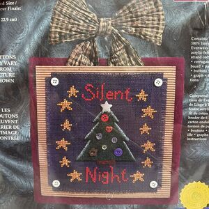 Janlynn Felt Like Stitchin Silent Night Embroidery Craft Kit 9x9 Wall Hanging